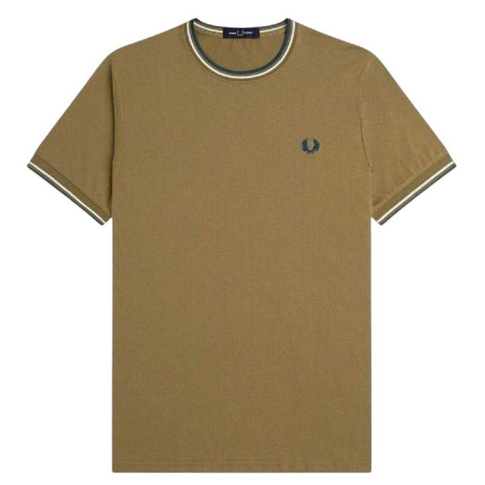 Fred Perry Mens Tipped T-Shirt / Shaded Blue